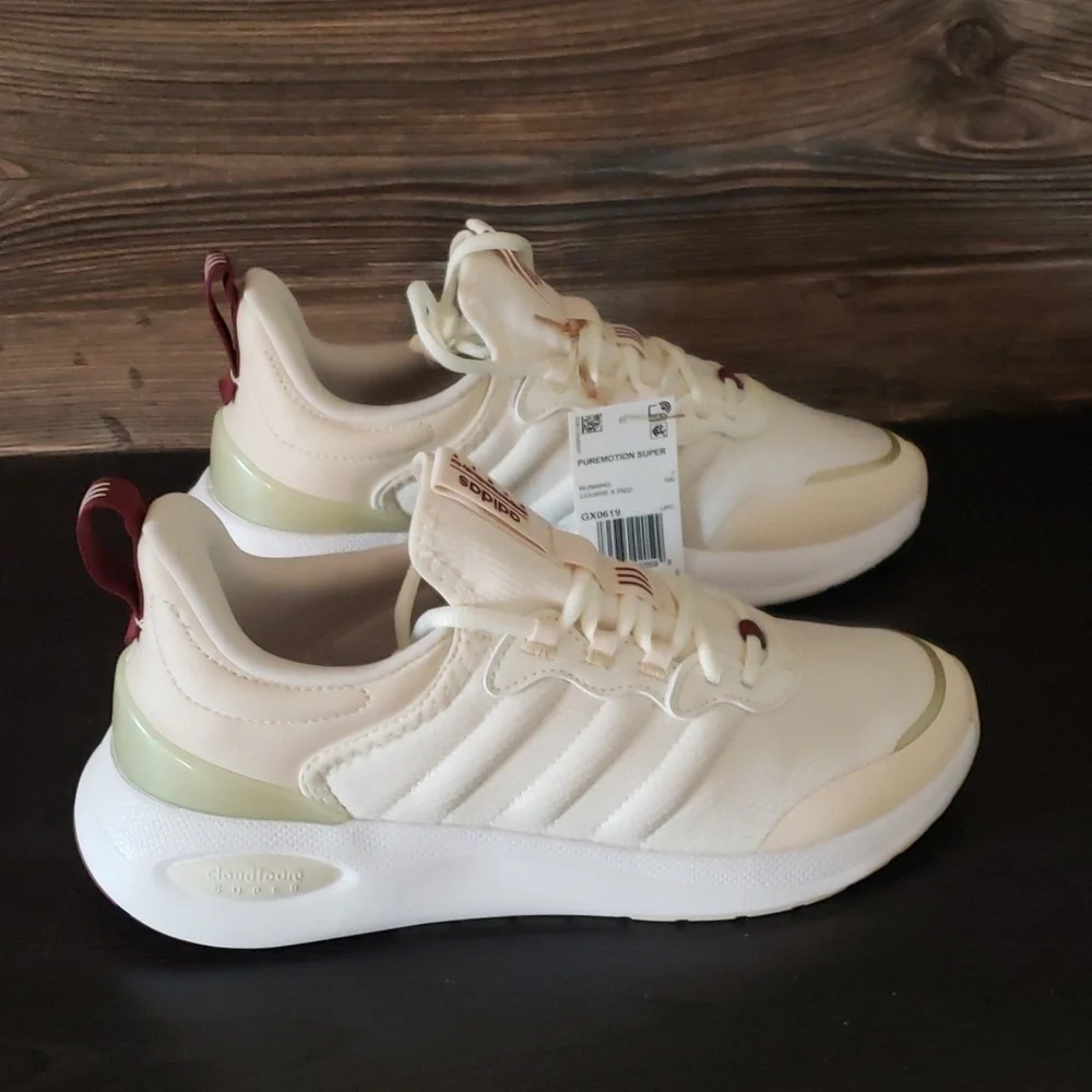 New Adidas Puremotion Super White Running Sneakers‎